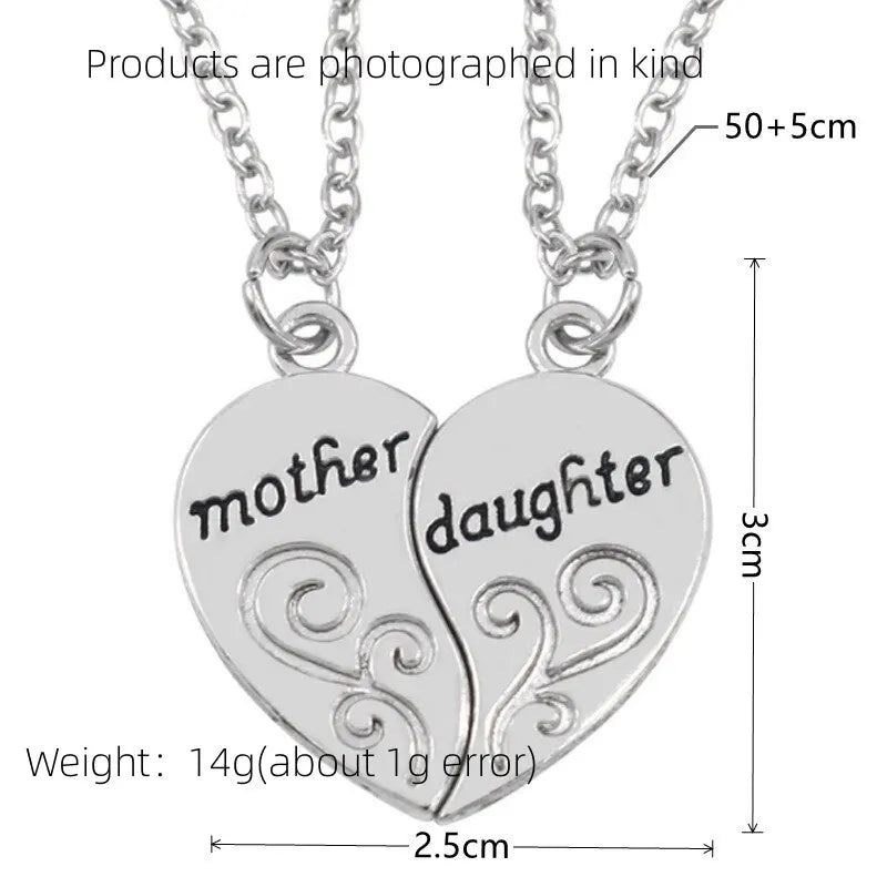 Elara - Mother & Daughter Heart Pendant