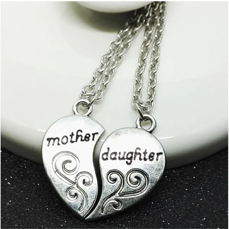 Elara - Mother & Daughter Heart Pendant