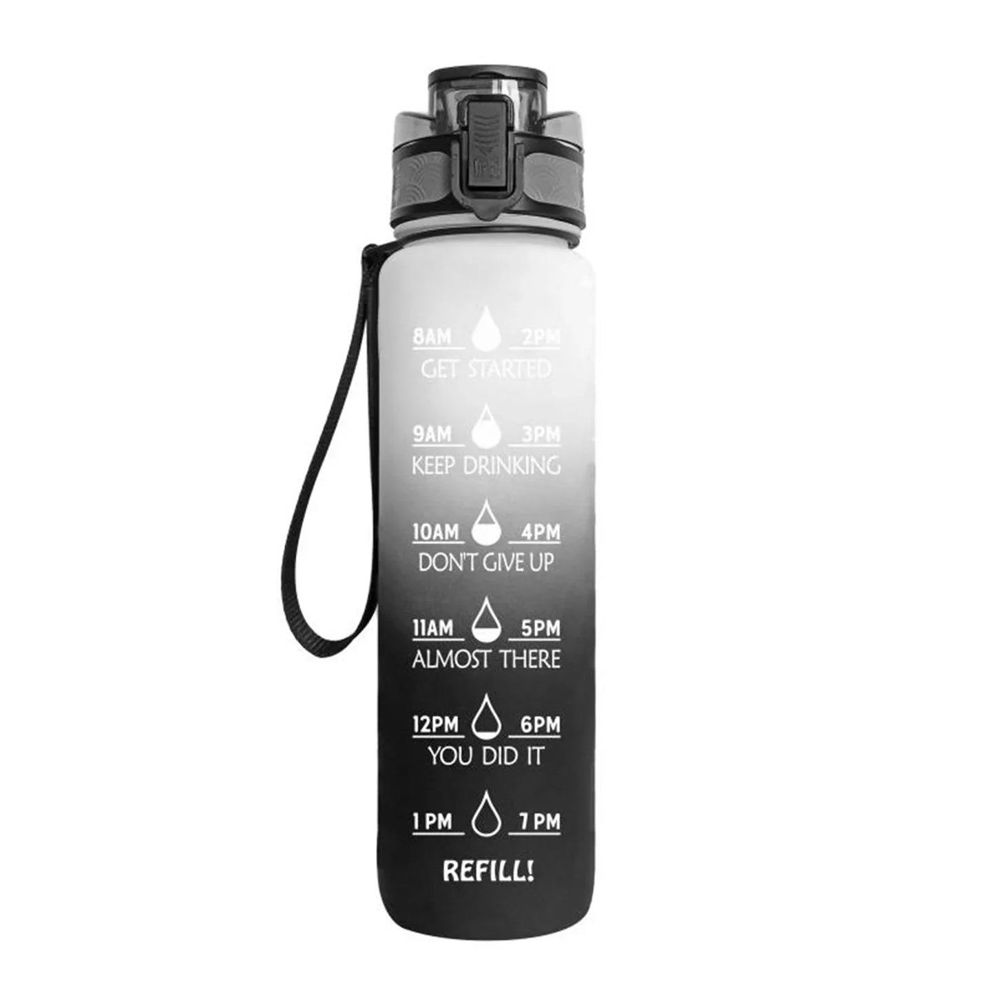 DrinkSmart 1L Motivational Water Bottle