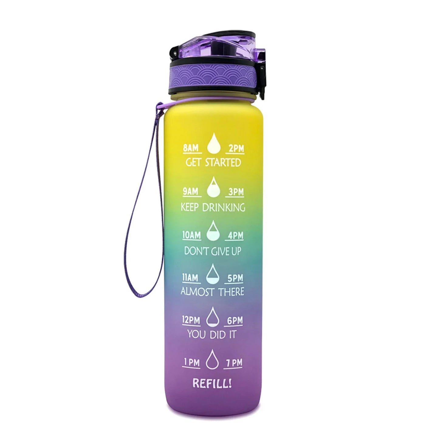 DrinkSmart 1L Motivational Water Bottle